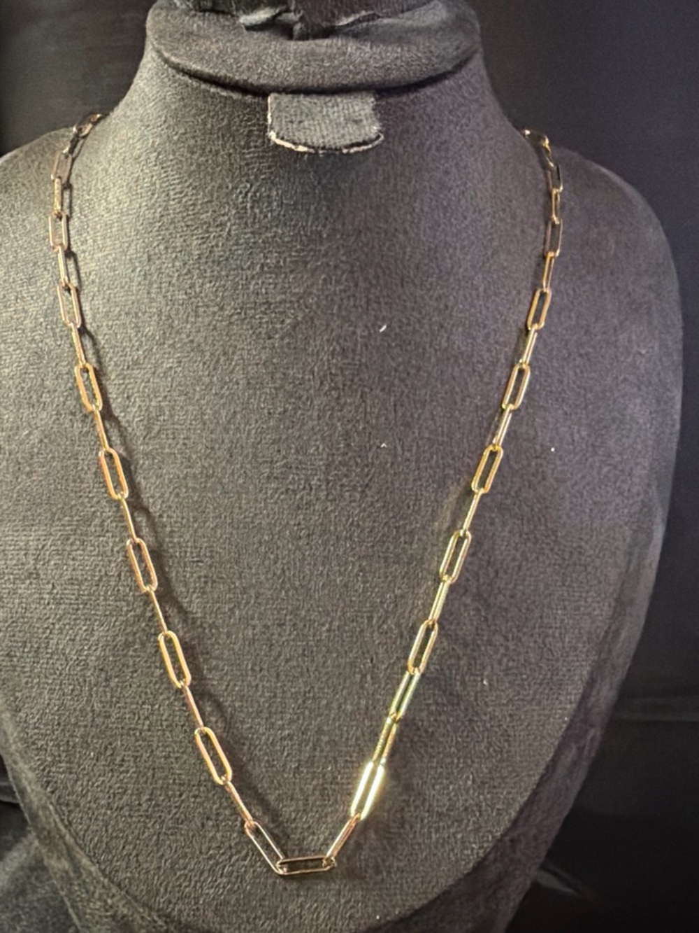 Elegant Gold Paperclip Chain Necklace for Women
